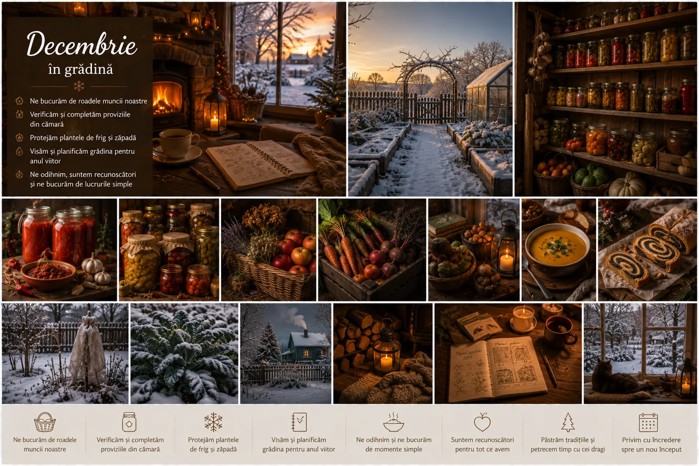 Ce se face în grădină în luna decembrie
